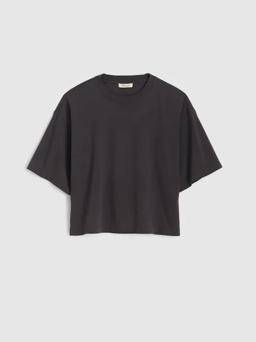 Madewell The Boxy Crop Tee in Allday Jersey XS